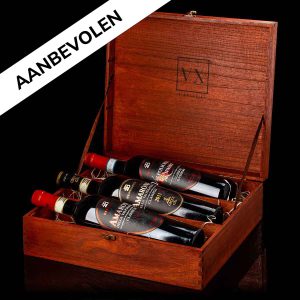 Wijnbox met drie flessen