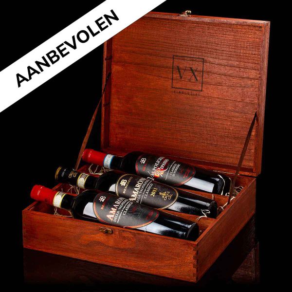 Wijnbox met drie flessen